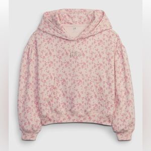 Gap X LoveShackFancy Kids Floral Crop Hoodie NWT